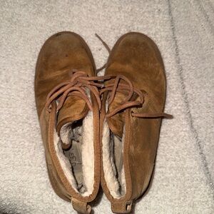 UGG Tan Suede Boots with Cozy Lining